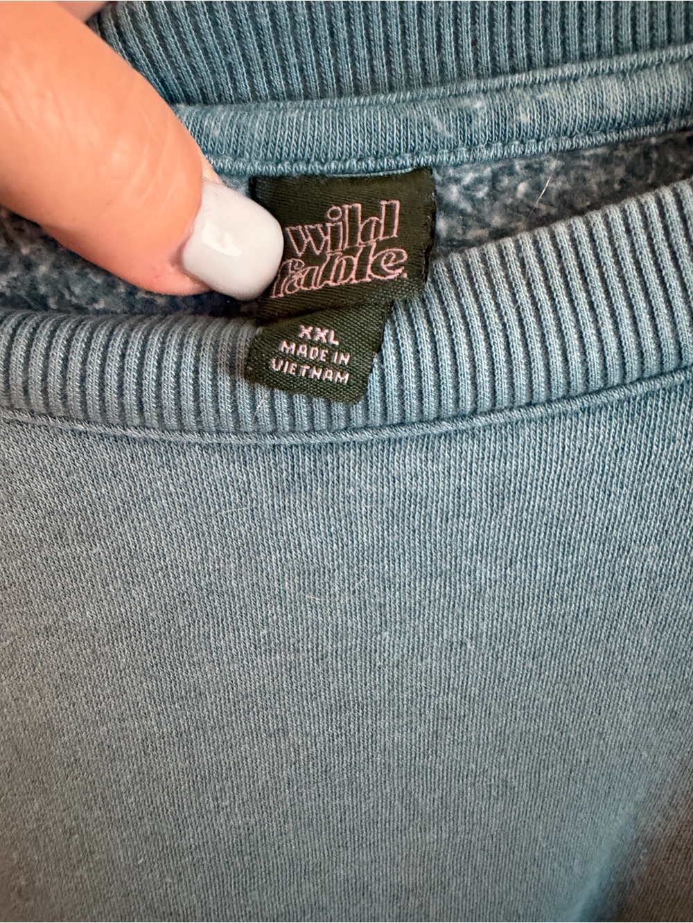 wild fable seafoam green pullover sweatshirt - Picture 2 of 2